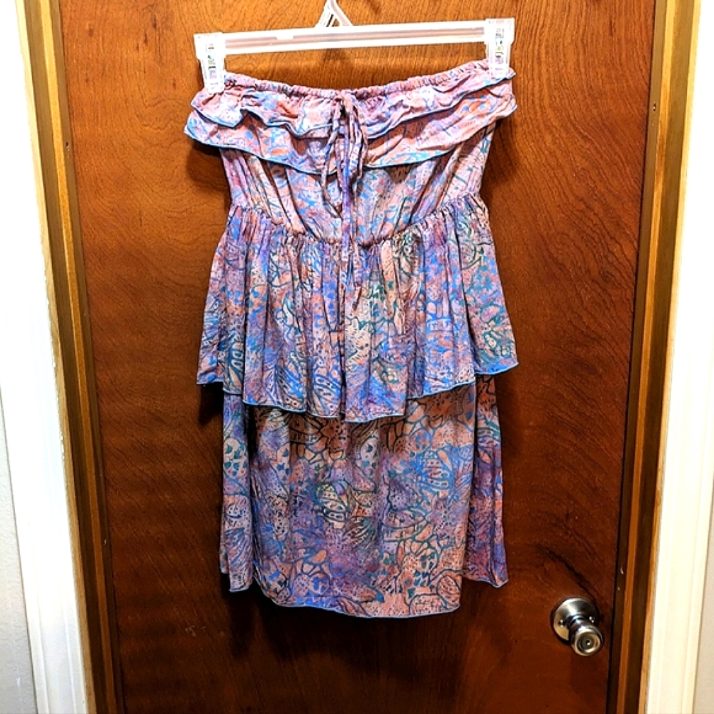 Handmade Small Strapless Island Mini Dress